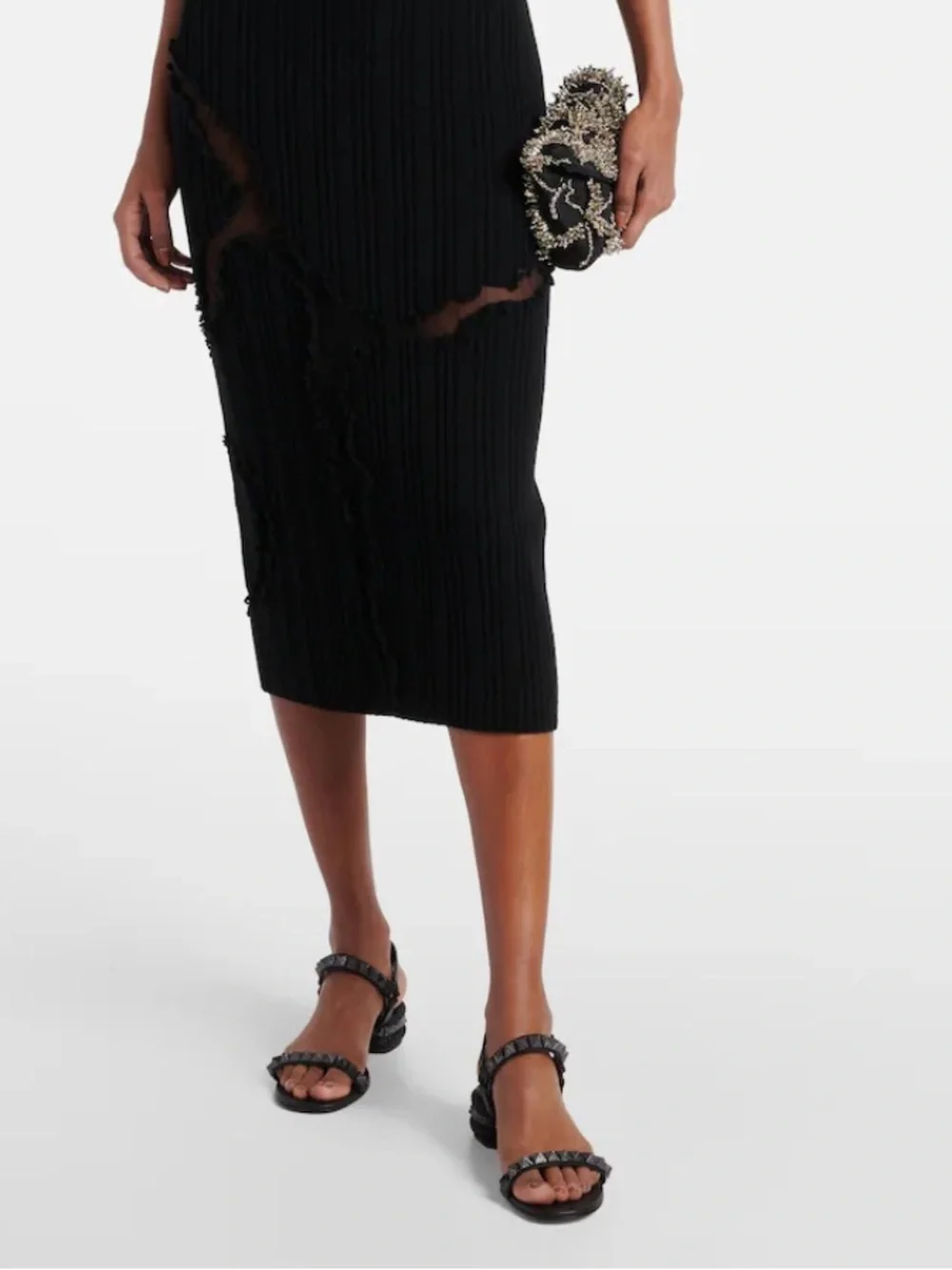 Christian Louboutin Pyrasand 30 leather sandals studded RETAIL 995 - Picture 2 of 9